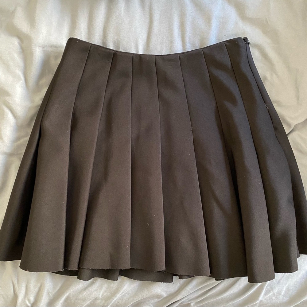 Pleated Skater Skirt